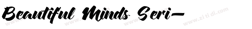 Beautiful Minds Seri字体转换